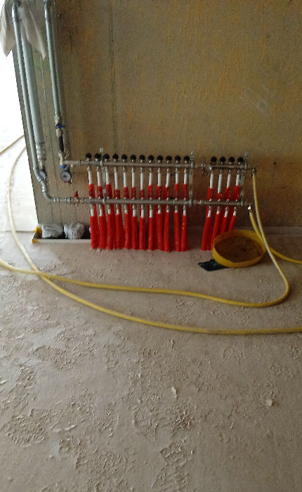 Spülen von Bodenheizungen und Wassererwärmern